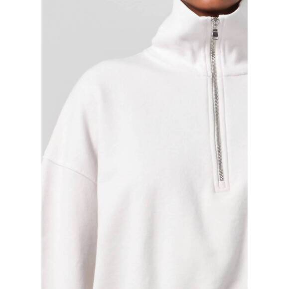 NEW AGOLDE bethan quarter zip sweatshirt in wired - Picture 4 of 6